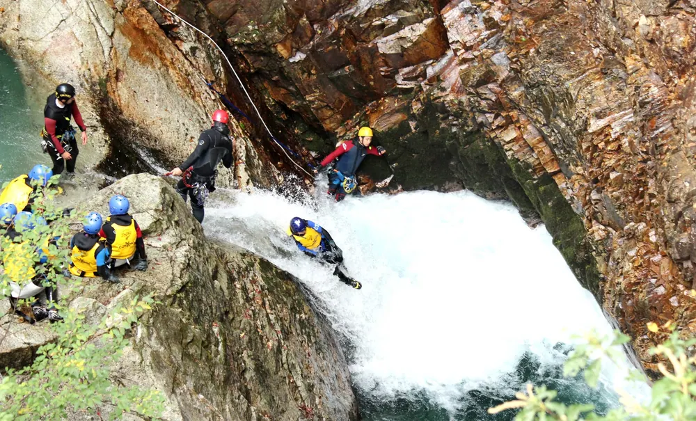 Operator tour photo associated with the Canyons Japan Fox Canyon product page; depiction checked against the source page context.
