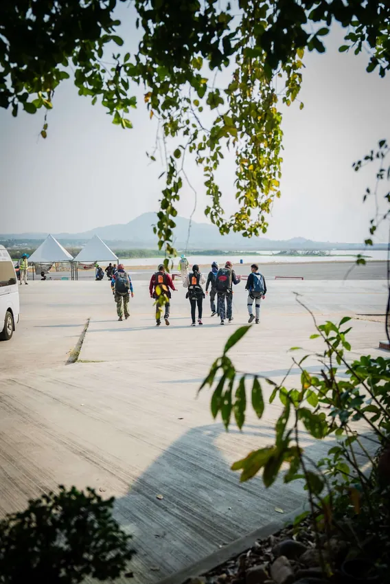Official Thai Sky Adventures tandem-skydiving page image (operator tour photo)