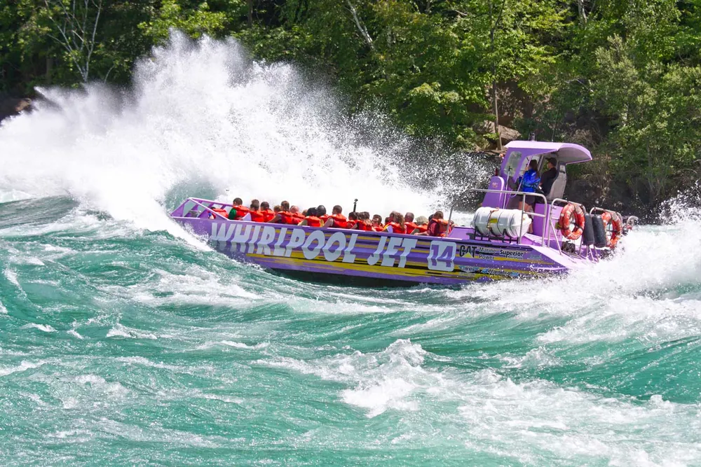 Official homepage social-preview image for Whirlpool Jet Boat Tours; presented as an operator tour image, but not independently confirmed to depict this specific trip.